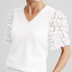 Chico’s Appliqués Sleeve Top